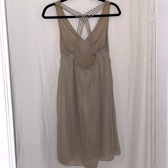 Vero Moda Cream w/Brown Polkadots Luella Strap Short Dress Size M - Picture 2 of 3